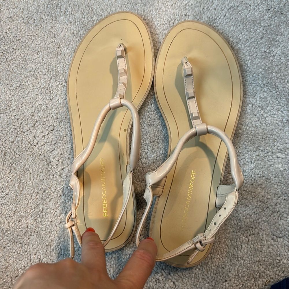 Rebecca Minkoff tan sandals